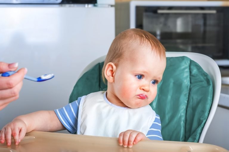 Llittle,Baby,Does,Not,Want,To,Eat,First,Complementary,Food.