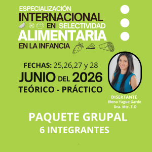 PAGO GRUPAL - Curso de Especialización en Selectividad Alimentaria en la Infancia